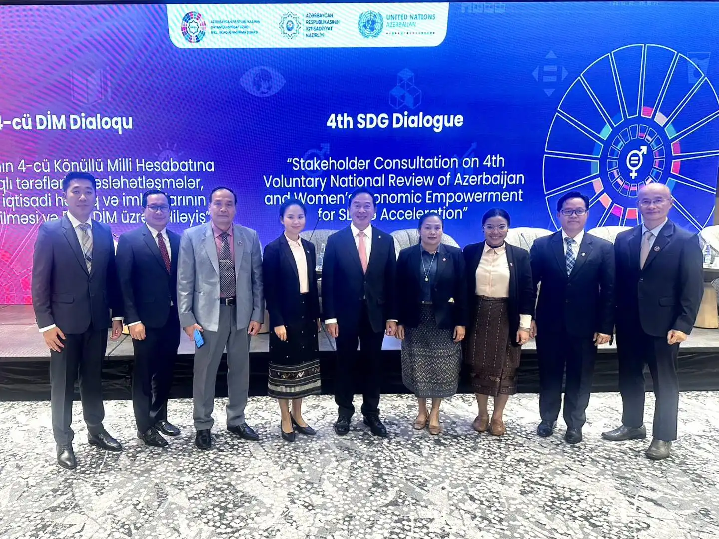 ສປປ ລາວ ແລກປ່ຽນບົດຮຽນຮ່ວມກັບ ອາແຊັກໄບຊານ ກ່ຽວກັບ ການຈັດຕັ້ງປະຕິບັດ ເປົ້າໝາຍການພັດທະນາແບບຍືນຍົງ